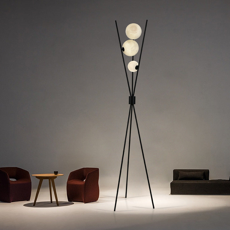 Lampe de Table et Sol Lune - Design Sphérique et Atmosphère Chaleureuse