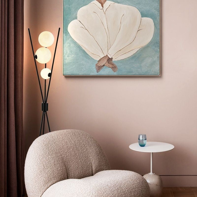 Lampe de Table et Sol Lune - Design Sphérique et Atmosphère Chaleureuse