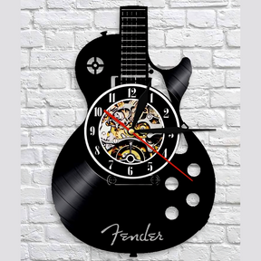 Horloge Murale Musique Guitare - Décor Créatif et Unique pour Passionnés