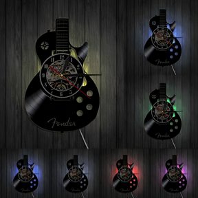 Horloge Murale Musique Guitare - Décor Créatif et Unique pour Passionnés