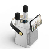 Haut-Parleur Karaoke Portable Bluetooth - Son Surround 360° et Deux Microphones