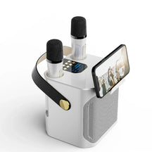 Haut-Parleur Karaoke Portable Bluetooth - Son Surround 360° et Deux Microphones