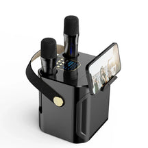 Haut-Parleur Karaoke Portable Bluetooth - Son Surround 360° et Deux Microphones