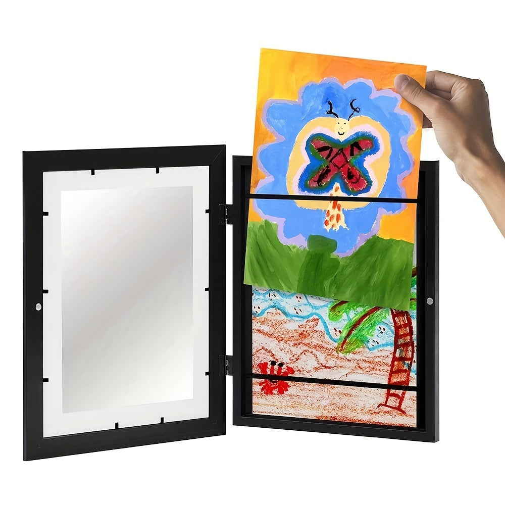 Cadre Photo Numérique en Bois - Affichage Mural Pratique et Élégant
