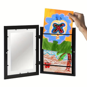 Cadre Photo Numérique en Bois - Affichage Mural Pratique et Élégant