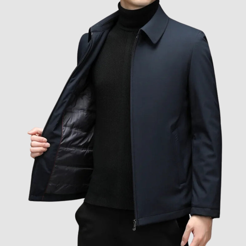 Veste Décontractée en Duvet pour Hommes - Élégance et Confort au Quotidien