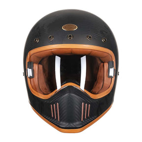 Casque de Moto Intégral en Fibre de Carbone - Ultra-Léger et Approuvé DOT/ECE