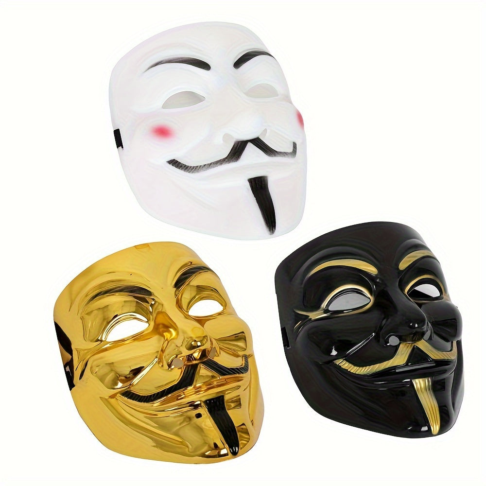 Masque de Halloween en Plastique - Look Dramatique et Glamour