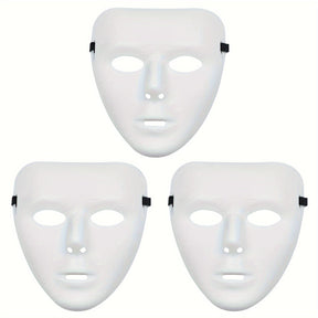 Masque de Halloween en Plastique - Look Dramatique et Glamour