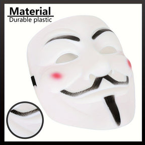 Masque de Halloween en Plastique - Look Dramatique et Glamour