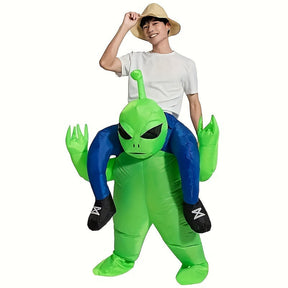 Costume Alien Gonflable pour Adultes - Illusion Hilarante d'Enfourcher
