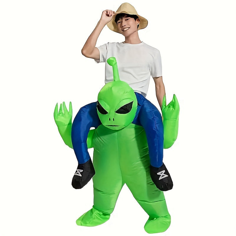Costume Alien Gonflable pour Adultes - Illusion Hilarante d'Enfourcher