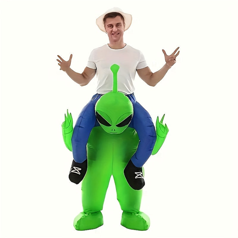 Costume Alien Gonflable pour Adultes - Illusion Hilarante d'Enfourcher