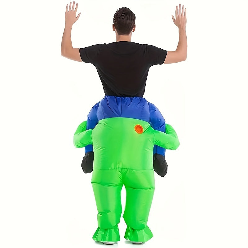 Costume Alien Gonflable pour Adultes - Illusion Hilarante d'Enfourcher
