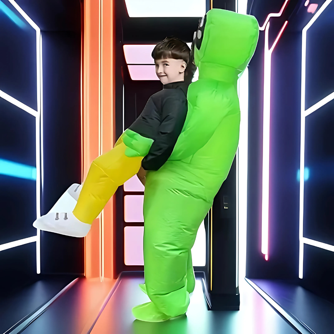 Costume Alien Gonflable Amusant - Illusion Hilarante et Confortable