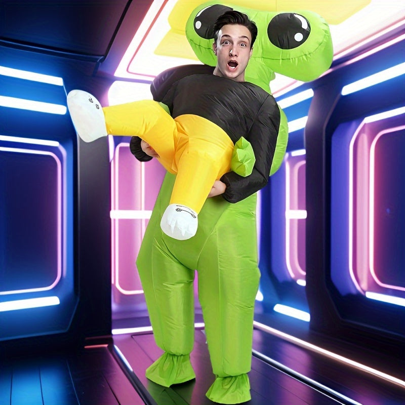 Costume Alien Gonflable Amusant - Illusion Hilarante et Confortable