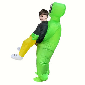 Costume Alien Gonflable Amusant - Illusion Hilarante et Confortable