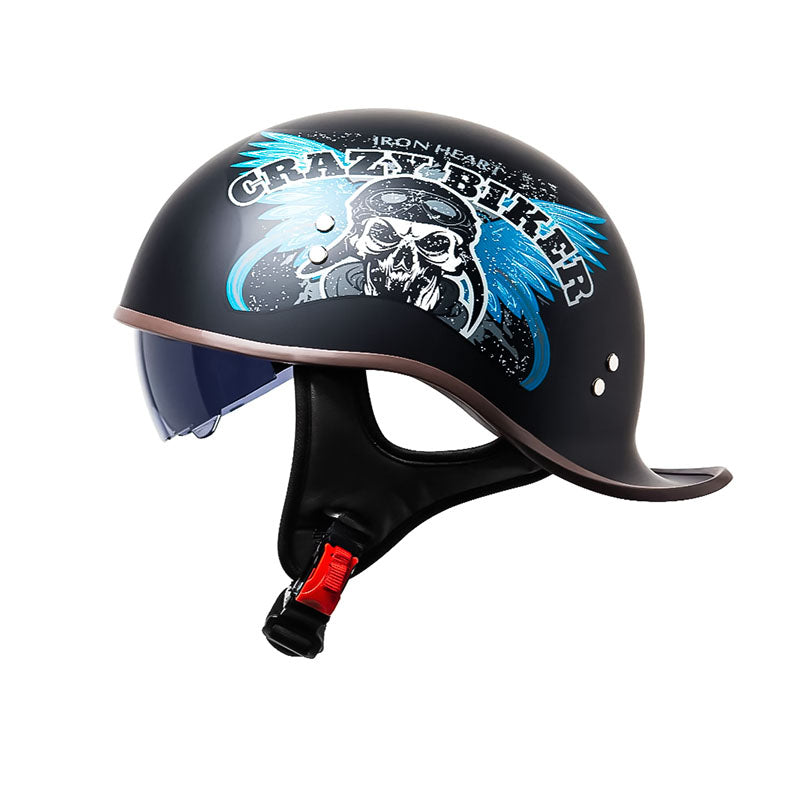 Casque Demi-Hémisphère Hommes - Protection UV et Confort Optimal