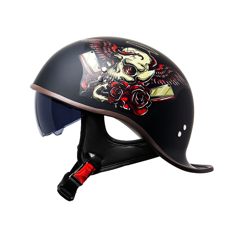 Casque Demi-Hémisphère Hommes - Protection UV et Confort Optimal