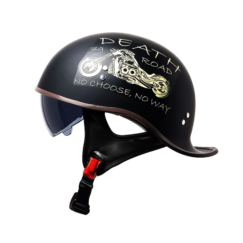 Casque Demi-Hémisphère Hommes - Protection UV et Confort Optimal