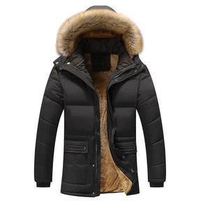 Veste d'hiver à Capuche pour Hommes - Isolation Confortable et Protection Contre le Froid