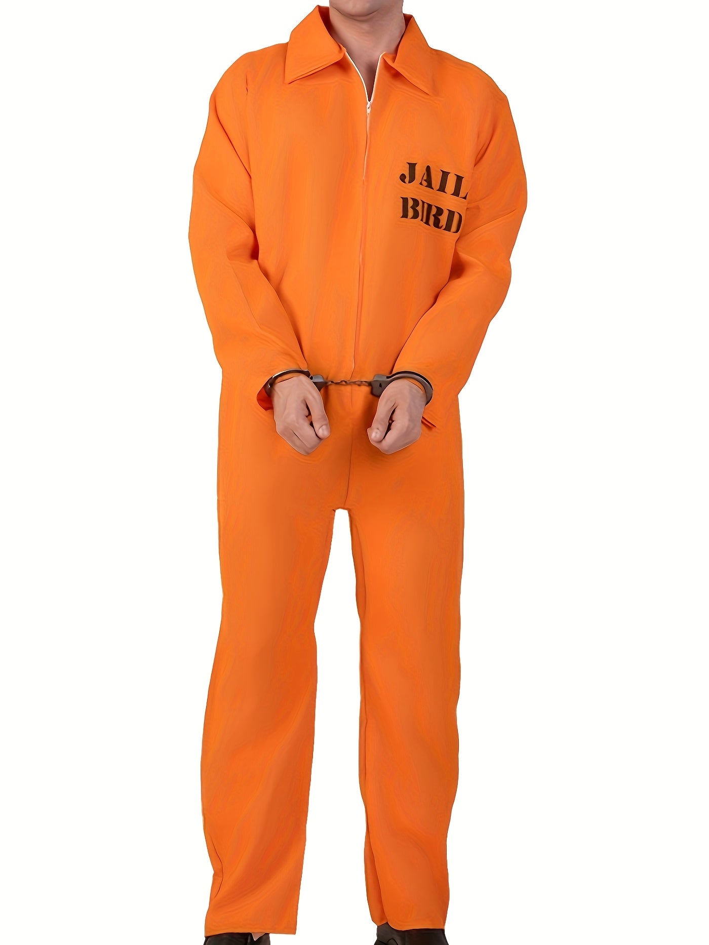 Costume de Prisonnier Amusant pour Homme - Combinaison à Manches Longues et Confortable