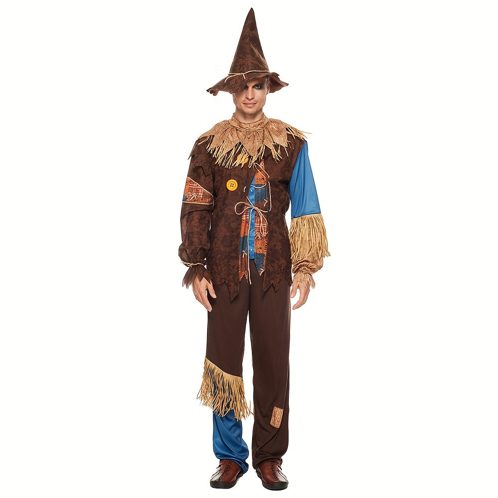 Costume Halloween Scarecrow pour Homme - Tenue Classique à Manches Longues