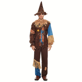 Costume Halloween Scarecrow pour Homme - Tenue Classique à Manches Longues