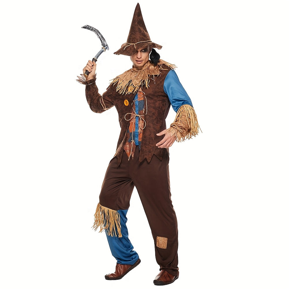 Costume Halloween Scarecrow pour Homme - Tenue Classique à Manches Longues