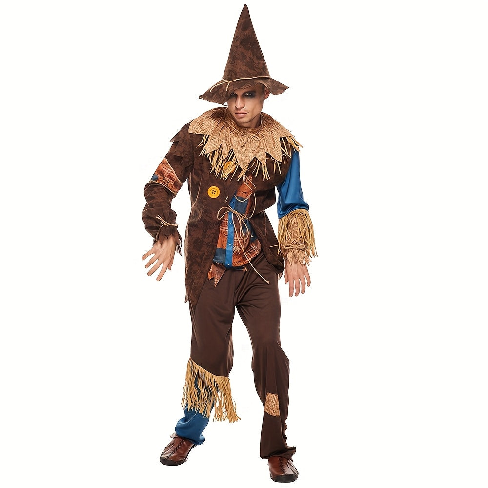 Costume Halloween Scarecrow pour Homme - Tenue Classique à Manches Longues