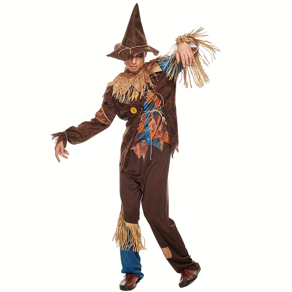 Costume Halloween Scarecrow pour Homme - Tenue Classique à Manches Longues