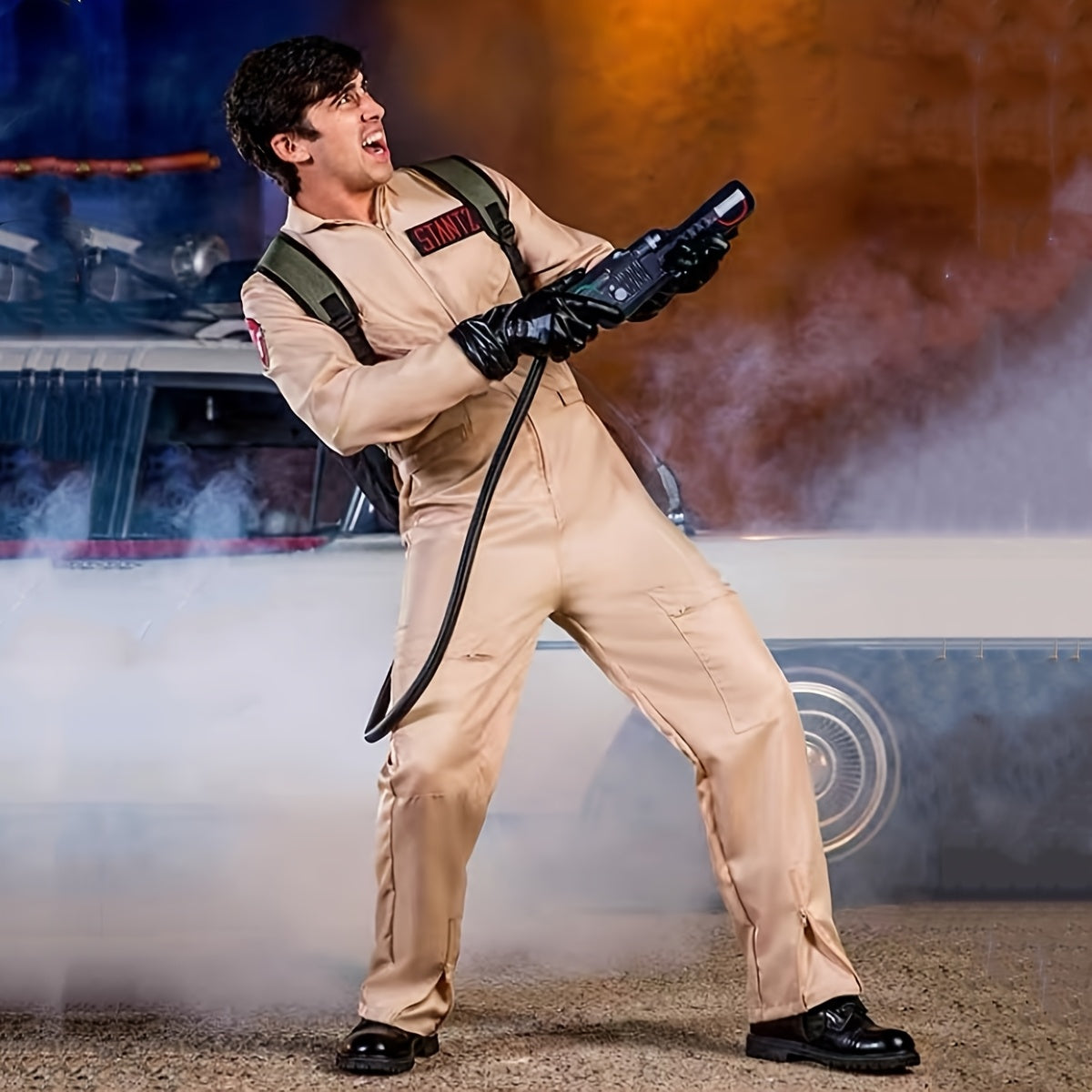 Costume d'Halloween Utilitaire pour Homme - Combinaison à Manches Longues et Confort Optimal