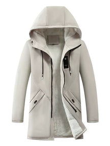 Veste à Capuche pour Hommes - Doublure en Polaire et Design Coupe-Vent