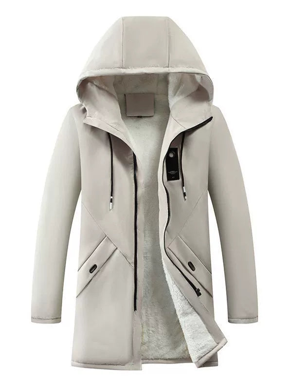 Veste à Capuche pour Hommes - Doublure en Polaire et Design Coupe-Vent