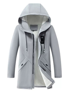 Veste à Capuche pour Hommes - Doublure en Polaire et Design Coupe-Vent