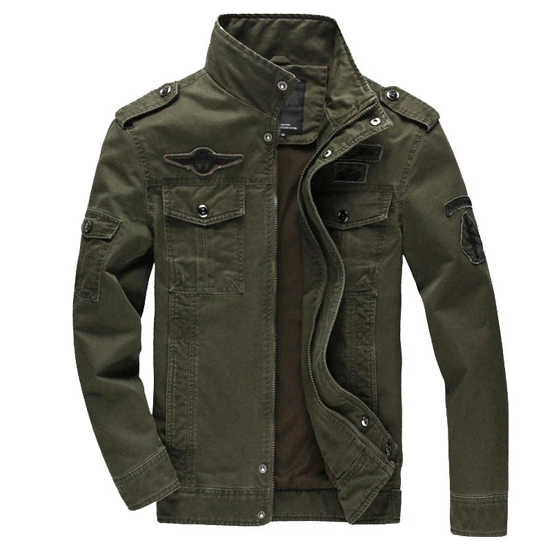 Veste Militaire Décontractée pour Hommes - Polyester Durable et Confortable