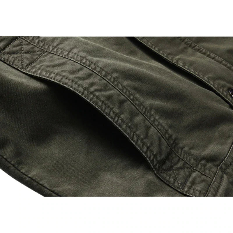Veste Militaire Décontractée pour Hommes - Polyester Durable et Confortable