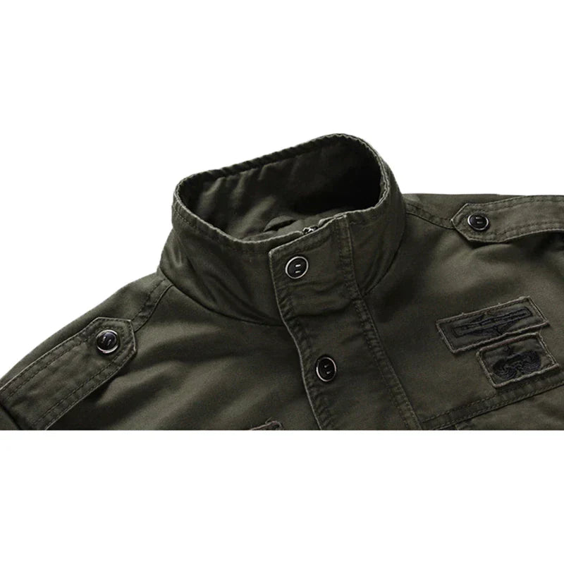 Veste Militaire Décontractée pour Hommes - Polyester Durable et Confortable
