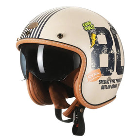 Casque de Moto Ouvert Léger - Confort et Protection Ultimes