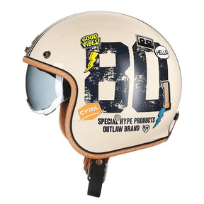 Casque de Moto Ouvert Léger - Confort et Protection Ultimes