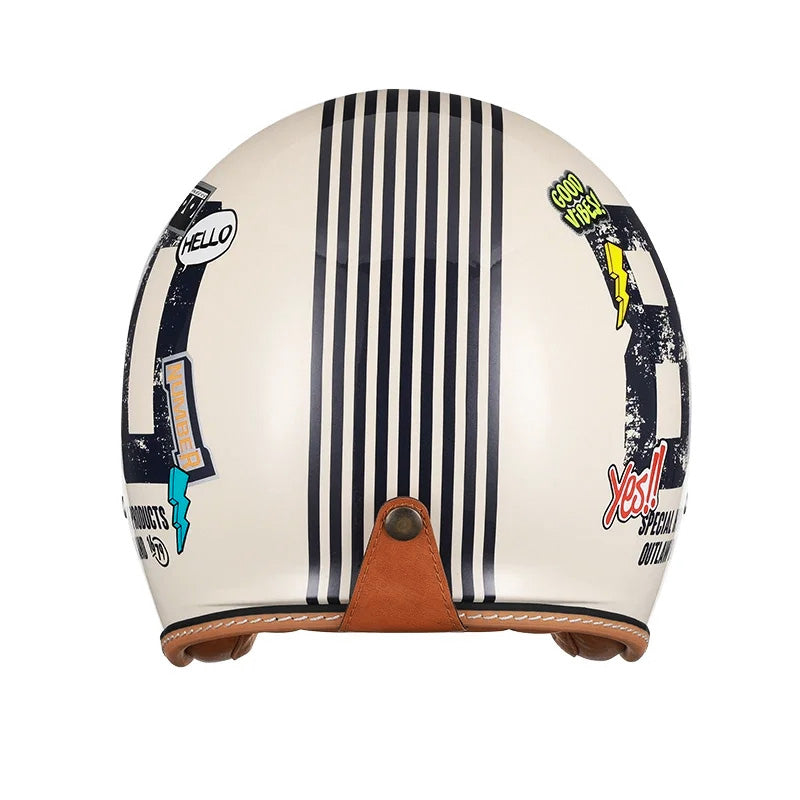 Casque de Moto Ouvert Léger - Confort et Protection Ultimes