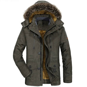 Parka Doublée en Peluche pour Hommes - Confort et Chaleur en Hiver