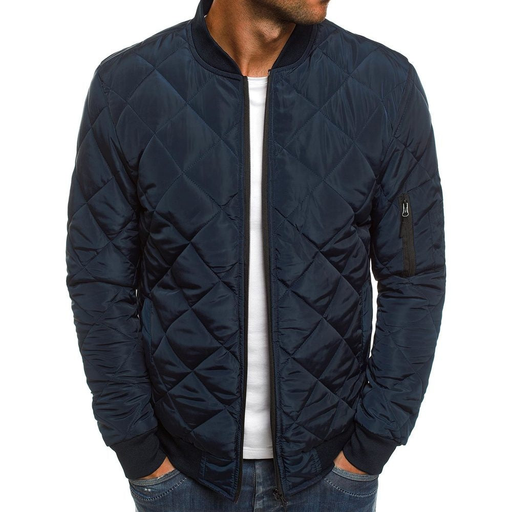 Veste Matelassée pour Hommes - Style et Confort avec Poche Zippée
