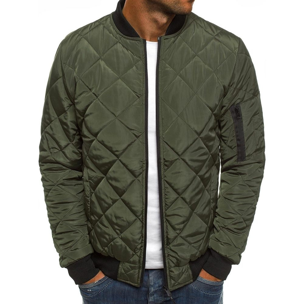 Veste Matelassée pour Hommes - Style et Confort avec Poche Zippée