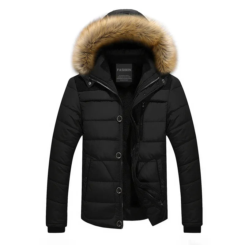 Manteau d'Hiver Matelassé pour Hommes - Style Élégant et Protection Hivernale