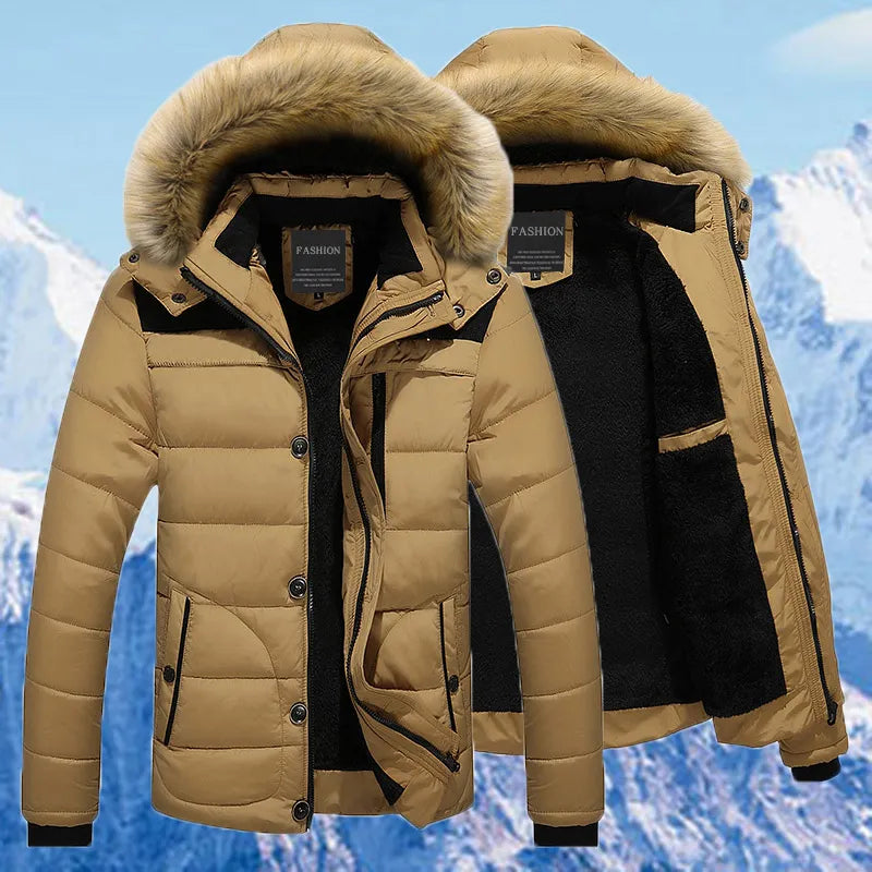 Manteau d'Hiver Matelassé pour Hommes - Style Élégant et Protection Hivernale