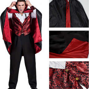 Costume de Vampire pour Homme - Tenue Gothique avec Cape Longue