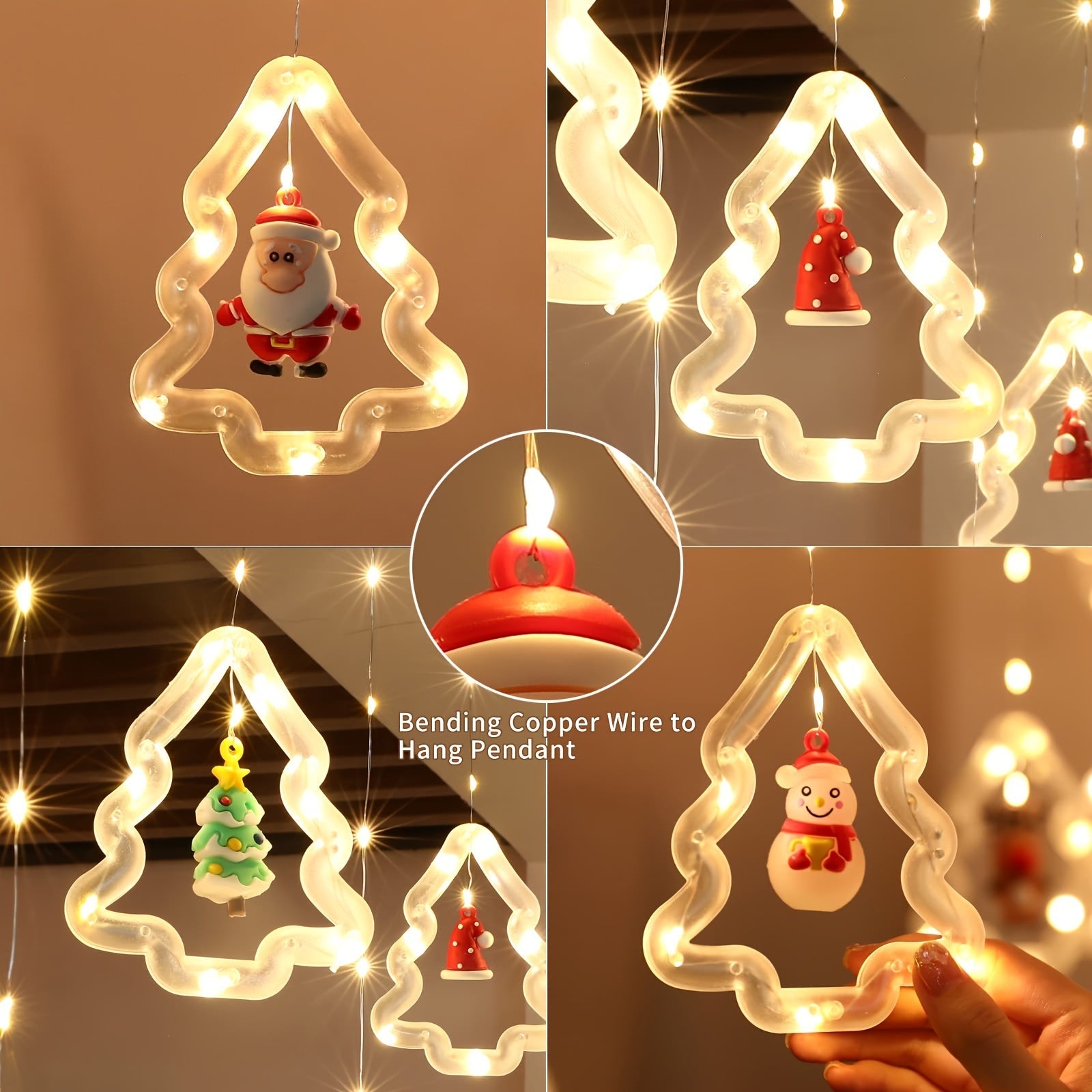 Anneau de Vœux LED Décoratif - Éclairage Magique pour Noël