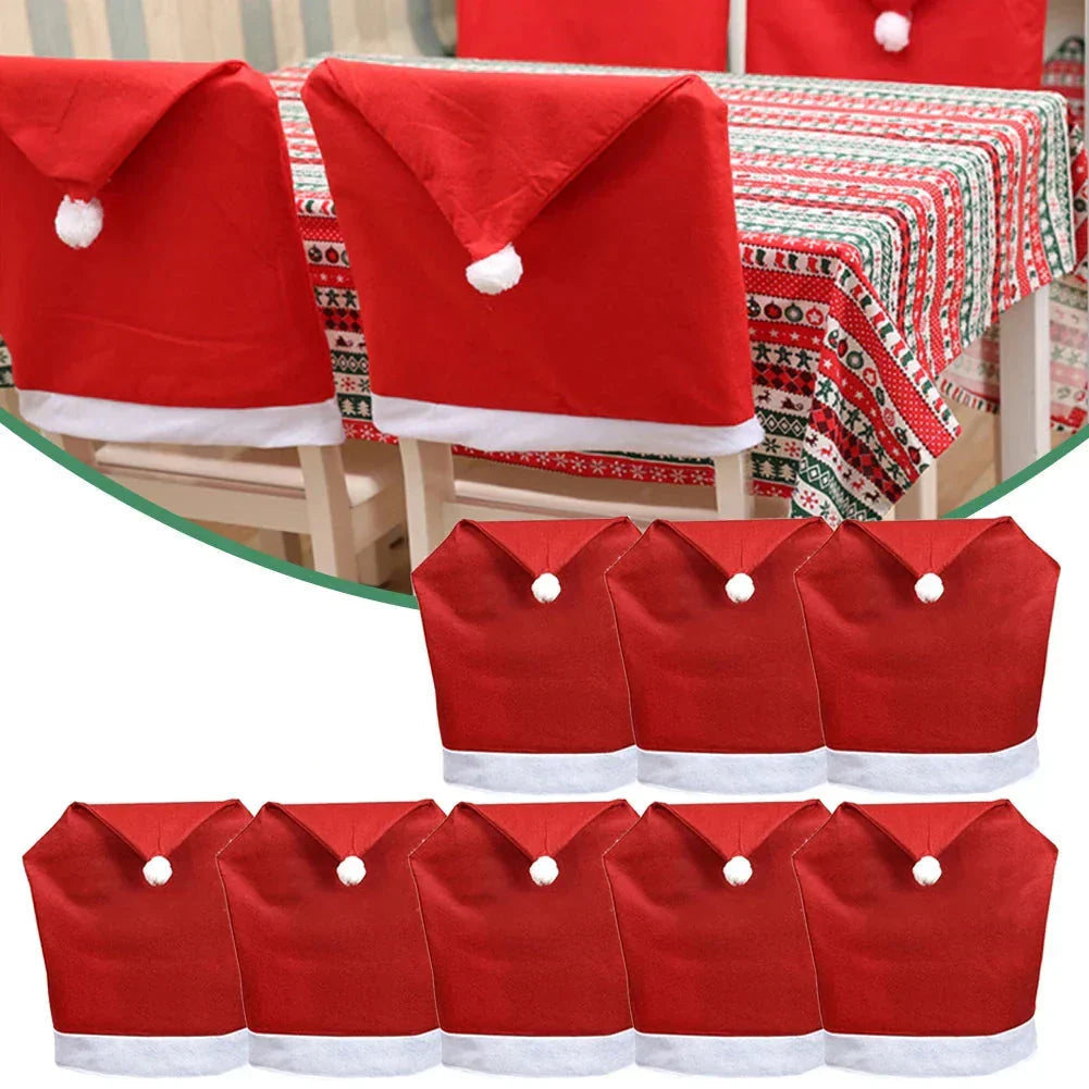 Housses de Chaises de Noël - Ambiance Festive et Élégante