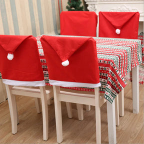 Housses de Chaises de Noël - Ambiance Festive et Élégante
